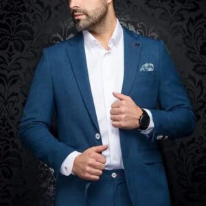 Au Noir Lancaster - Petrol - Travel Sport Coat