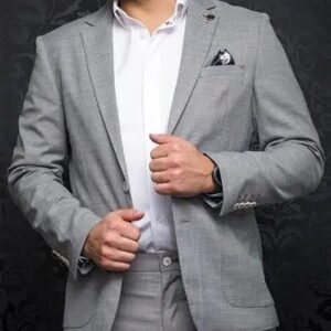 Au Noir Craig - Med Grey - Travel Stretch Sport Coat
