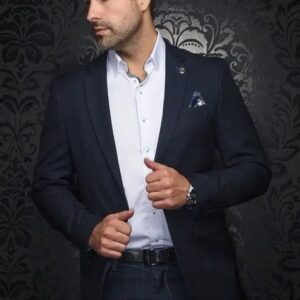 Au Noir Filoni - Navy - Stretch Travel sport Coat