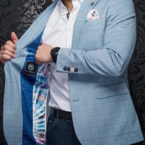 Au Noir Anderson - Light Blue - Stretch Travel Sport Coat