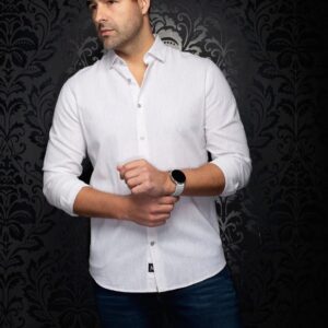 Au Noir Humphrey - Beige - Long Sleeve Linen/Cotton Blend