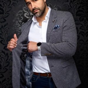 Au Noir Konrad - Navy Mix - Travel Stretch Sport Coat