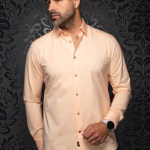 Au Noir - Alexander SLD - Pale Orange - Long Sleeve Cotton Stretch