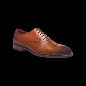 Au Noir - Monroe - Cognac - Leather Dress Shoe