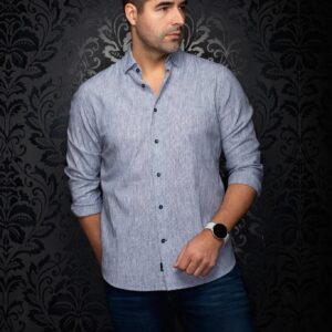 Au Noir Gere - Black - Long Sleeve Cotton/Linen Blend