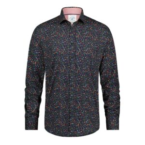 A Fish Named Fred Shirt Small Leaves - 29.020 200 - Long Sleeve Button Up Shirt