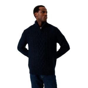 Garcia Mens Pullover Cable Knit Half Zip - Z1182-20