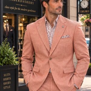 Leif Horsens Linen Suit - Pink - Suitor - 1910 Coral