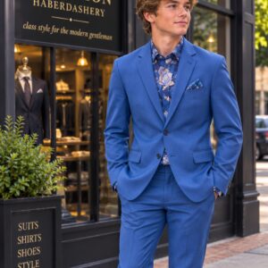 Soul Of London Suit - Royal Blue - SOSU181180
