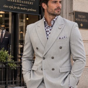 Leif Horsens Double Breasted Suit - Grey - Rock / Kirk - 2504