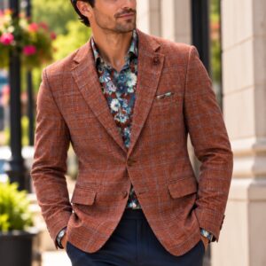 Leif Horsens Sport Coat - Berry Check - 303 Taylor