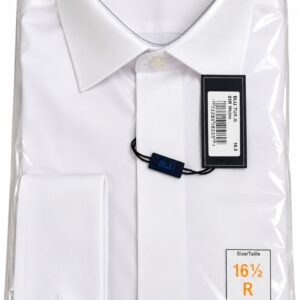 BLU By Polifroni White 100% Cotton Tuxedo Shirt - 420TUX
