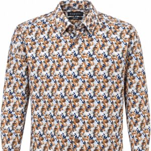 Bugatti Button Down Dress Shirt - Fall Flowers - 100% Cotton