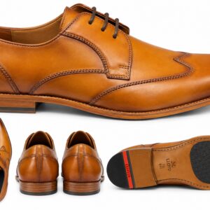Lloyd Nobel 140 Cognac Leather Wing Tip Dress Shoe - 25 667 03