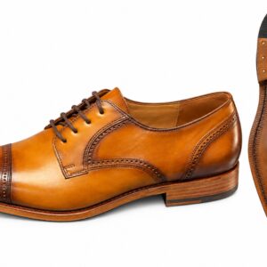 Lloyd Apex 130GY Cognac Dress Shoe W Brogue Toe - 25 544 03