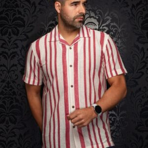Au Noir Raj-T - Stone Cabernet - Short Sleeve Casual shirt