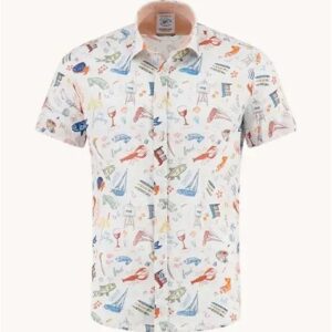 A Fish Named Fred Doodle - Short Sleeve Cotton Shirt