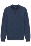 Bugatti Half Zip Sweater - Navy - 7500 25533F