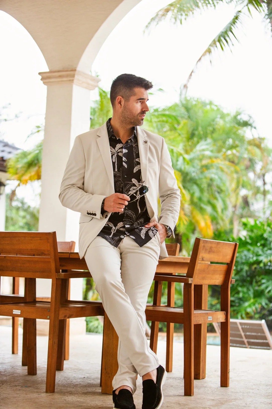 Au Noir Kael - Beige - Suit Seperate Sport Coat