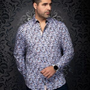 Au Noir - Eldric - Light Blue - Long Sleeve Knit Shirt