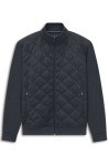 Bugatti Long Sleeve Full Zip Knit Jacket - Navy - 8700-25056F