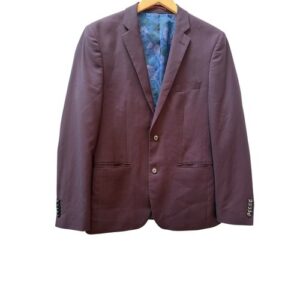 Soul Of London Sport Coat - Burgundy - 241107 504